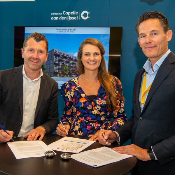 Capelle tekent overeenkomst met ontwikkelaars en start woningbouwgebied Meeuwensingel