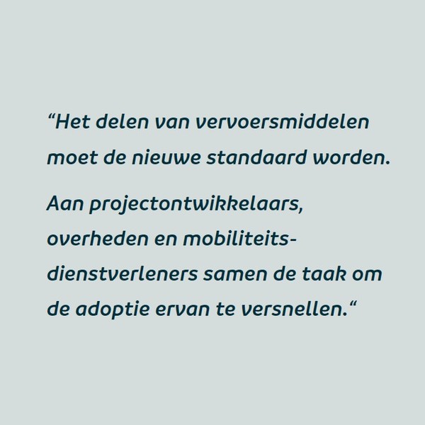 Toekomstbestendige wijken door MaaS en de deeleconomie  : Toekomstbestendige wijken door MaaS en de deeleconomie 